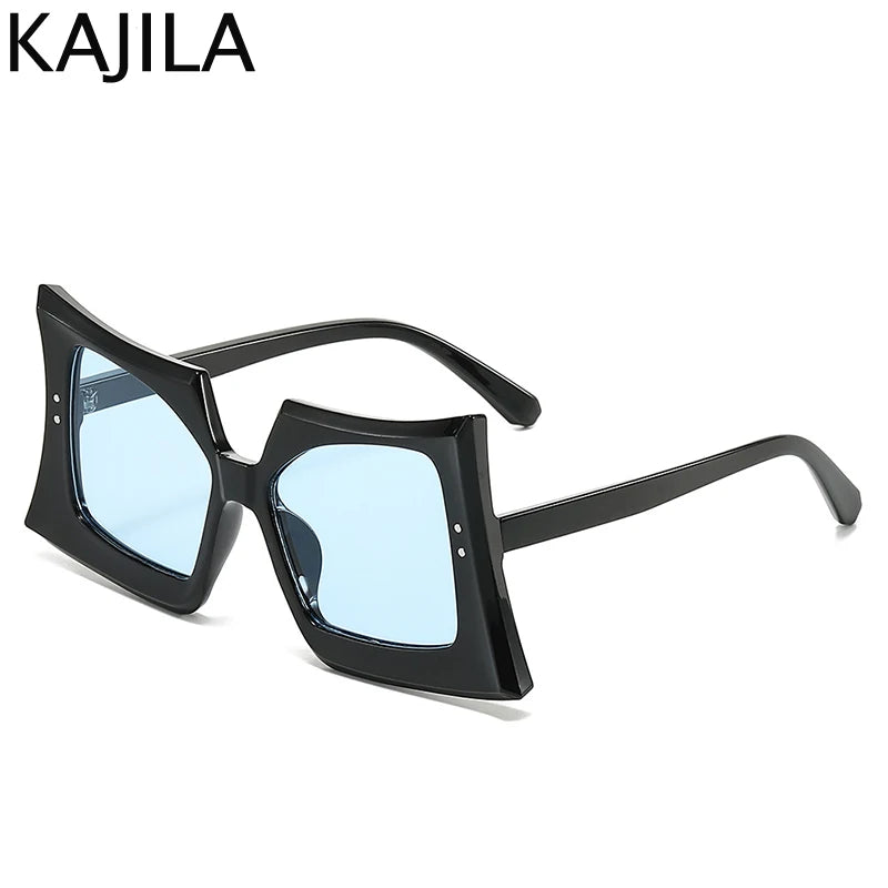 Oversized Square Sunglasses Trendy Candy Colors 