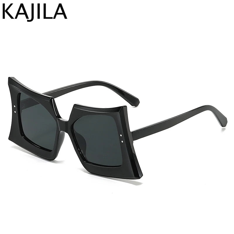 Oversized Square Sunglasses Trendy Candy Colors 